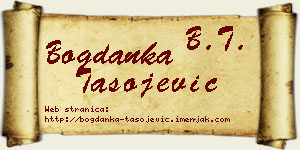 Bogdanka Tasojević vizit kartica